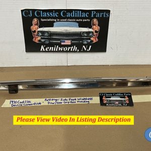 OEM 1969 1970 Cadillac Deville Calais 2 Door RIGHT DOOR WINDSHIELD PILLAR DRIP RAIL MOLDING #8717003
